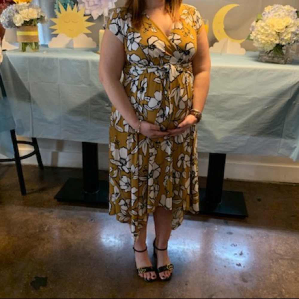 Motherhood Maternity Tie-Front Dress